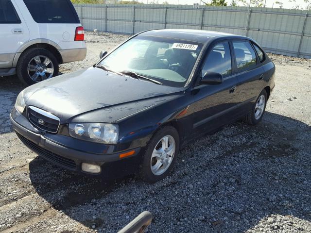 KMHDN55D83U099641 - 2003 HYUNDAI ELANTRA BLACK photo 2