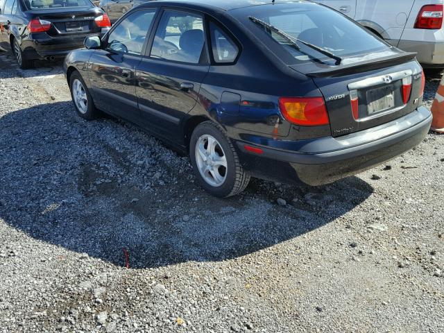 KMHDN55D83U099641 - 2003 HYUNDAI ELANTRA BLACK photo 3