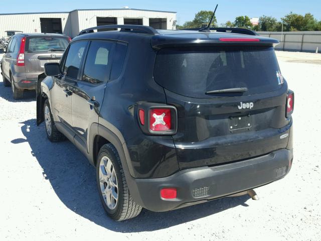 ZACCJABT6FPB99615 - 2015 JEEP RENEGADE L BLACK photo 3