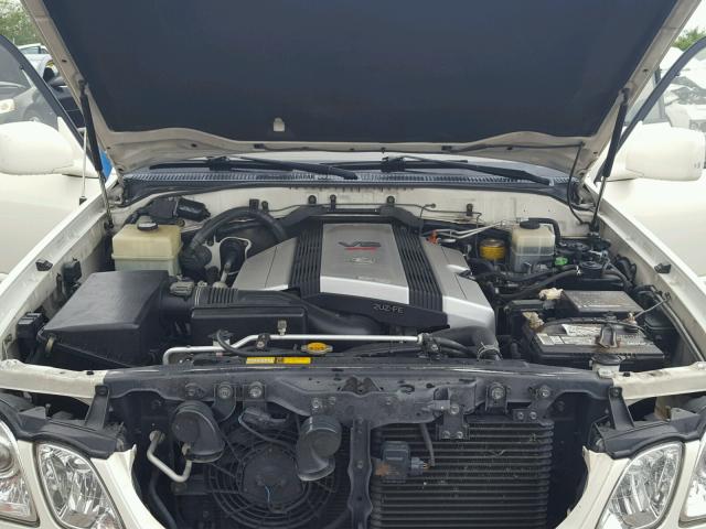 JT6HT00W0X0055791 - 1999 LEXUS LX 470 WHITE photo 7