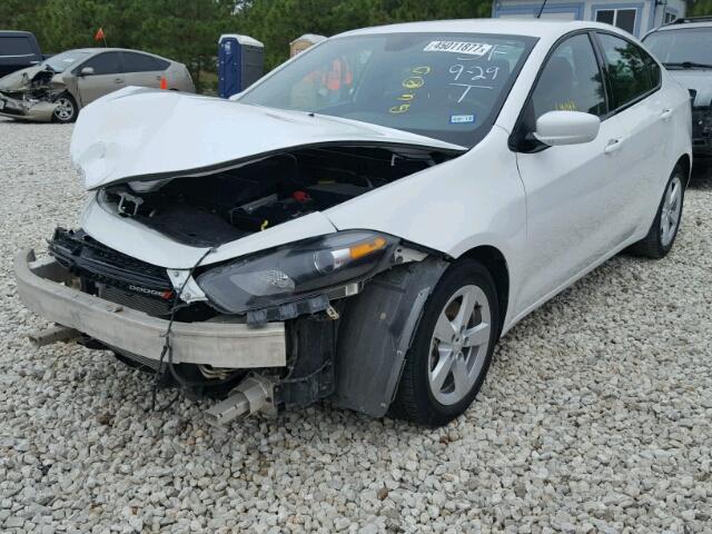 1C3CDFBB1FD158792 - 2015 DODGE DART SXT WHITE photo 2