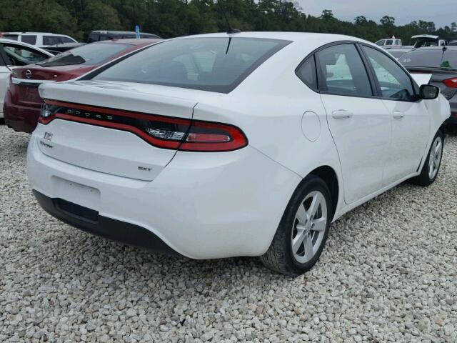 1C3CDFBB1FD158792 - 2015 DODGE DART SXT WHITE photo 4