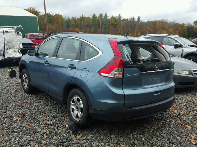 5J6RM4H34DL012068 - 2013 HONDA CR-V GREEN photo 3