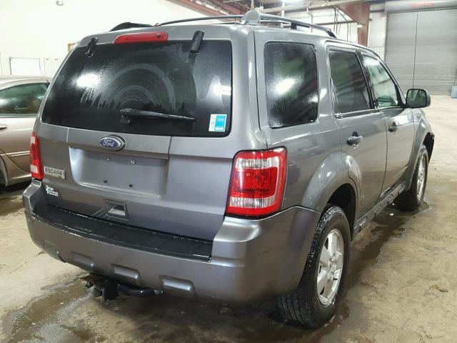 1FMCU9DG1BKA40913 - 2011 FORD ESCAPE XLT GRAY photo 4