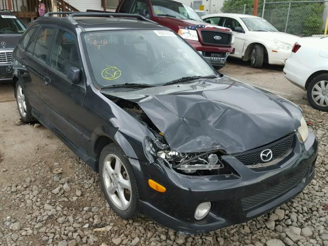 JM1BJ245221525999 - 2002 MAZDA PROTEGE PR BLACK photo 1