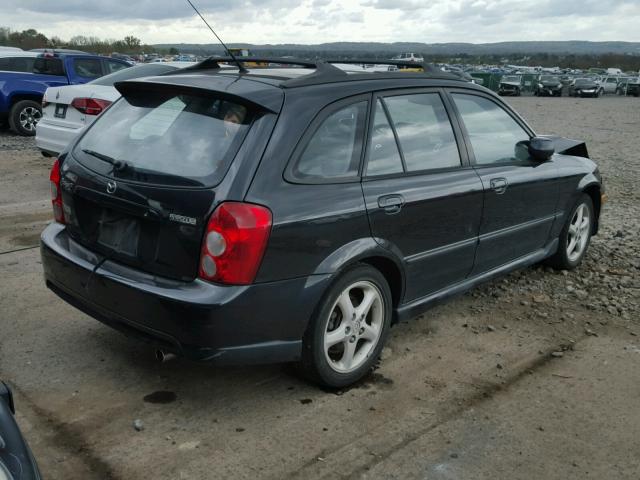 JM1BJ245221525999 - 2002 MAZDA PROTEGE PR BLACK photo 4