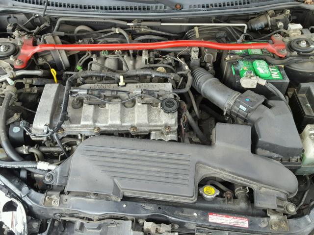 JM1BJ245221525999 - 2002 MAZDA PROTEGE PR BLACK photo 7