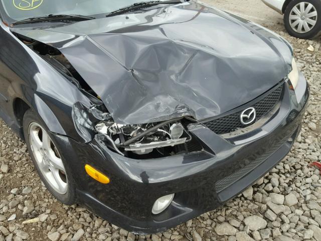 JM1BJ245221525999 - 2002 MAZDA PROTEGE PR BLACK photo 9