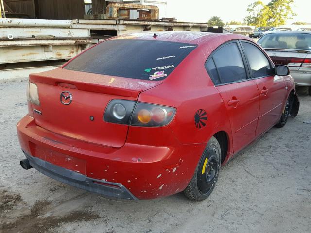 JM1BK123061415449 - 2006 MAZDA 3 S RED photo 4