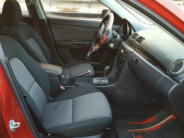 JM1BK123061415449 - 2006 MAZDA 3 S RED photo 5