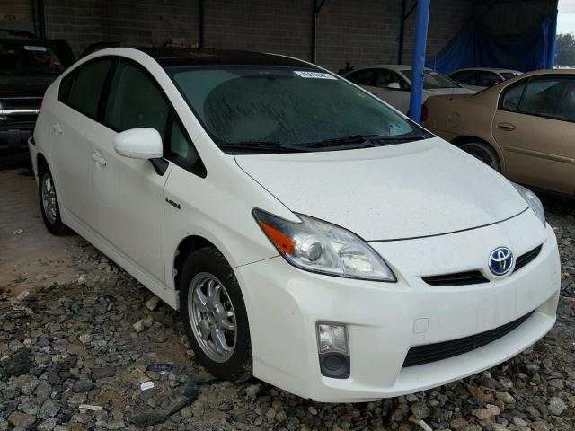 JTDKN3DU7A0156031 - 2010 TOYOTA PRIUS WHITE photo 1