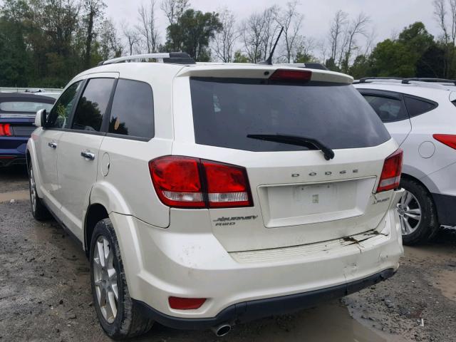 3C4PDDDG5ET155865 - 2014 DODGE JOURNEY LI WHITE photo 3