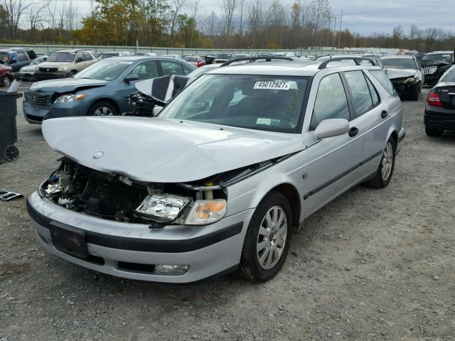 YS3ED58E213004633 - 2001 SAAB 9-5 SILVER photo 2