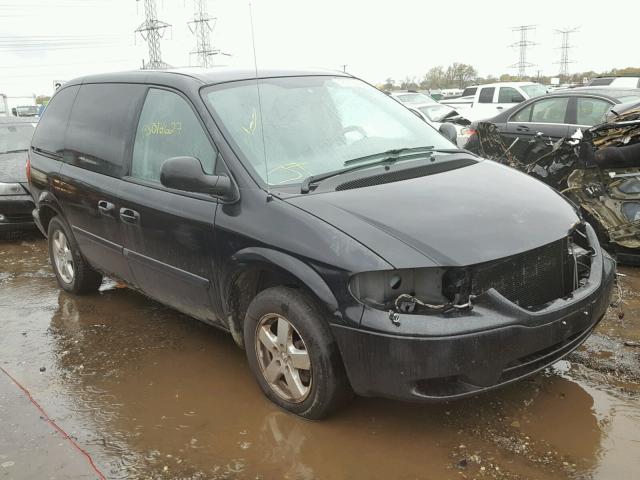 1D4GP45R66B592271 - 2006 DODGE CARAVAN SX BLACK photo 1