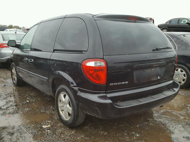 1D4GP45R66B592271 - 2006 DODGE CARAVAN SX BLACK photo 3