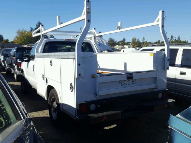 1FDBF2A6XEEA55924 - 2014 FORD F250 SUPER WHITE photo 3