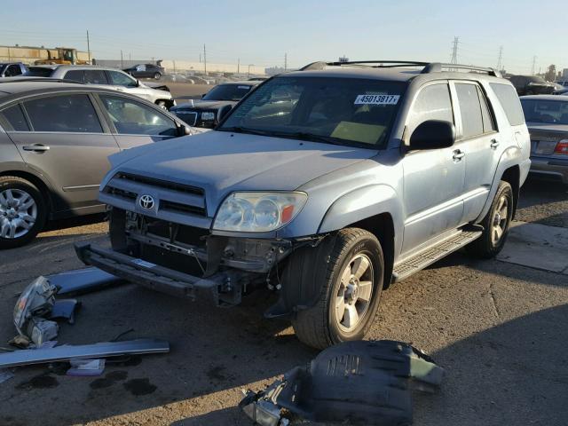 JTEZU14R040039795 - 2004 TOYOTA 4RUNNER SR BLUE photo 2