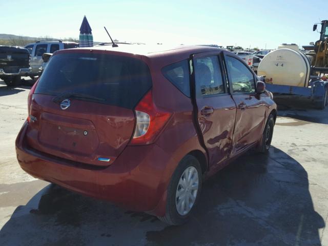 3N1CE2CPXEL423894 - 2014 NISSAN VERSA NOTE RED photo 4