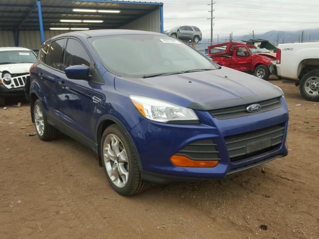 1FMCU0F79EUA05165 - 2014 FORD ESCAPE S BLUE photo 1