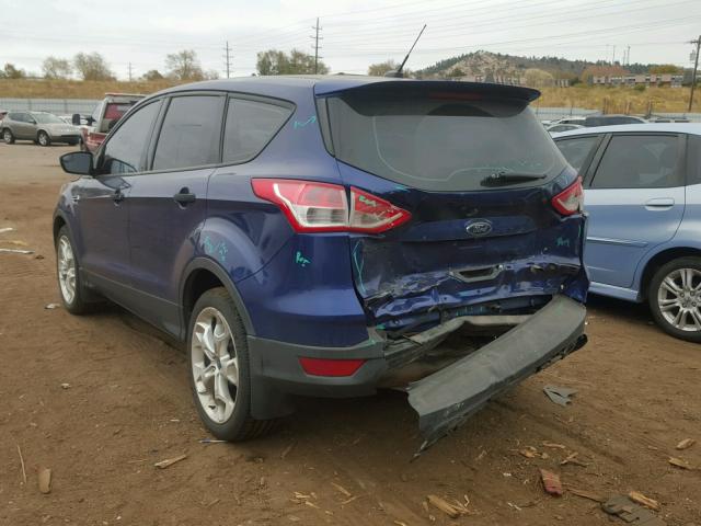 1FMCU0F79EUA05165 - 2014 FORD ESCAPE S BLUE photo 3