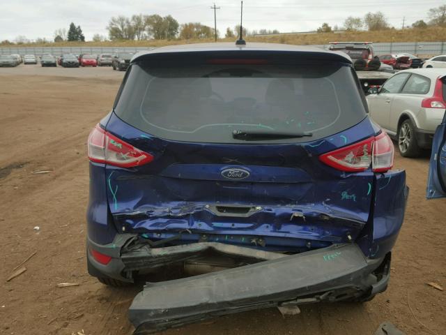 1FMCU0F79EUA05165 - 2014 FORD ESCAPE S BLUE photo 9