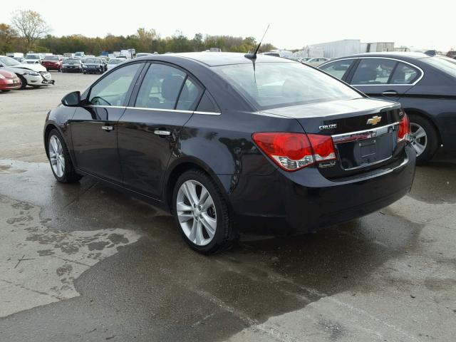 1G1PH5SC1C7389571 - 2012 CHEVROLET CRUZE LTZ BLACK photo 3