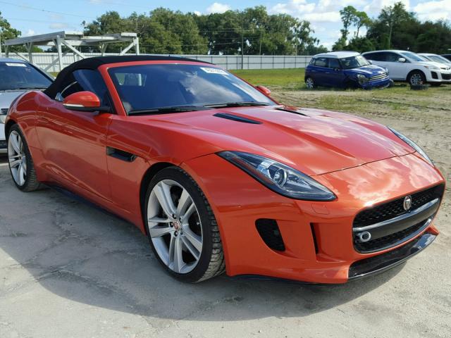 SAJWA6ET7H8K40805 - 2017 JAGUAR F-TYPE ORANGE photo 1