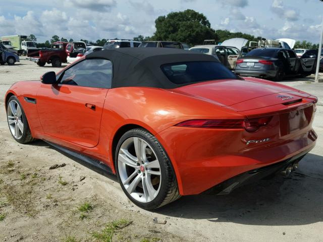 SAJWA6ET7H8K40805 - 2017 JAGUAR F-TYPE ORANGE photo 3