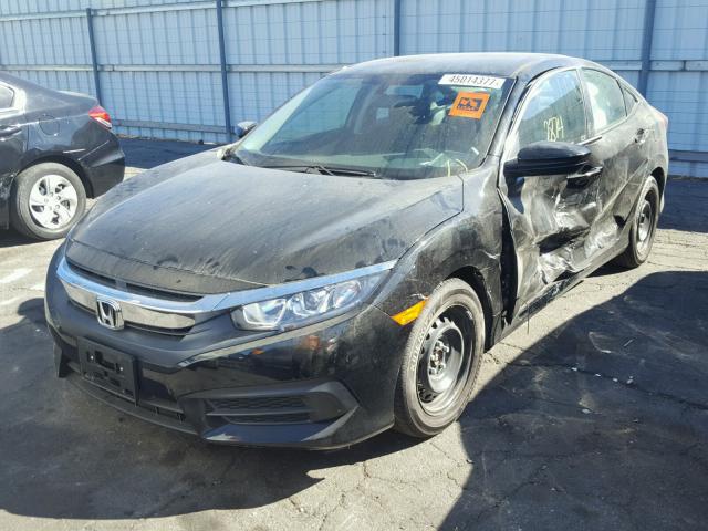 2HGFC2F53HH554884 - 2017 HONDA CIVIC LX BLACK photo 2