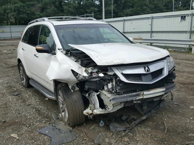 2HNYD2H59AH509398 - 2010 ACURA MDX ADVANC WHITE photo 1