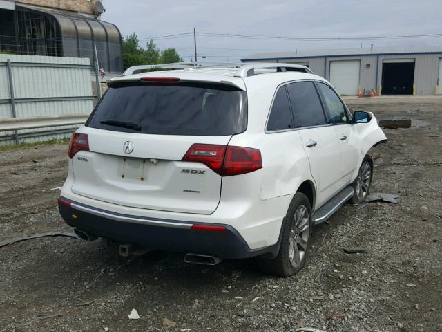 2HNYD2H59AH509398 - 2010 ACURA MDX ADVANC WHITE photo 4