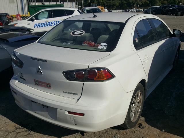 JA32U2FU6EU012588 - 2014 MITSUBISHI LANCER ES/ WHITE photo 4