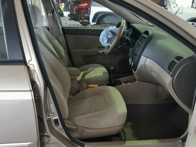 KNAFE121185494212 - 2008 KIA SPECTRA EX GOLD photo 5