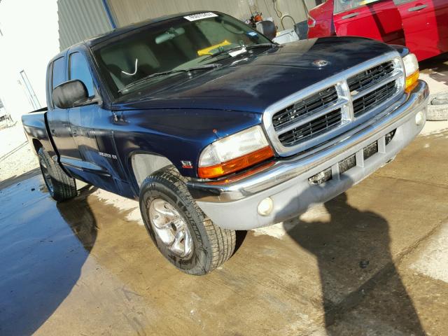 1B7GL2AZ0YS665365 - 2000 DODGE DAKOTA QUA BLUE photo 1