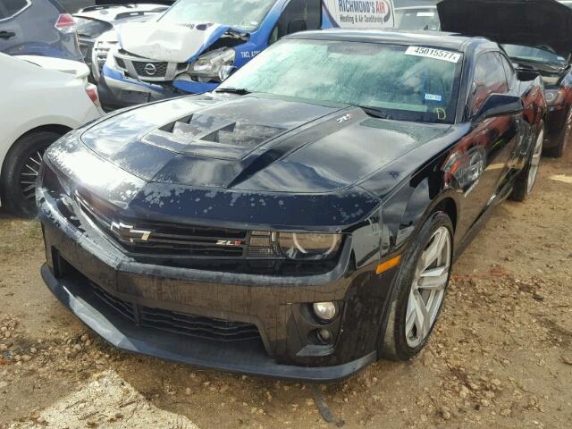 2G1FJ1EP8C9800860 - 2012 CHEVROLET CAMARO ZL1 BLACK photo 2