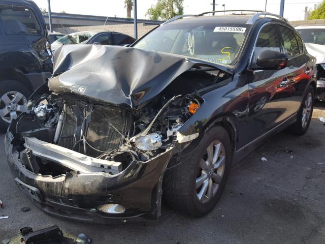 JNKAJ09E78M302324 - 2008 INFINITI EX35 BASE BLACK photo 2