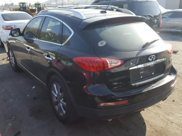 JNKAJ09E78M302324 - 2008 INFINITI EX35 BASE BLACK photo 3