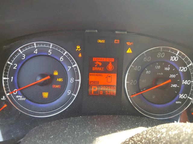 JNKAJ09E78M302324 - 2008 INFINITI EX35 BASE BLACK photo 8