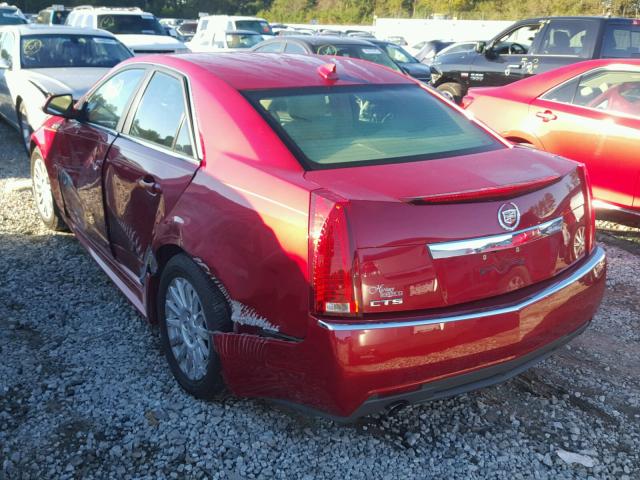 1G6DE5E56D0107874 - 2013 CADILLAC CTS LUXURY RED photo 3