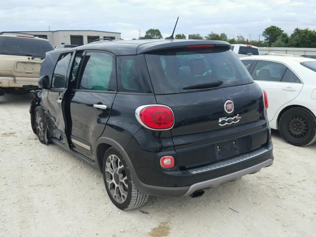 ZFBCFADH8EZ006703 - 2014 FIAT 500L TREKK BLACK photo 3