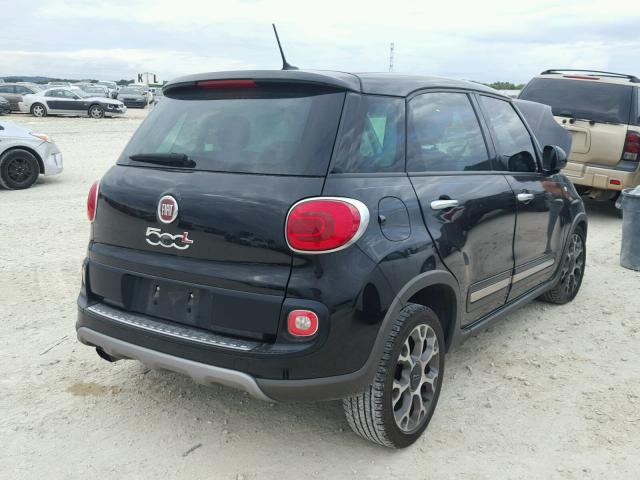 ZFBCFADH8EZ006703 - 2014 FIAT 500L TREKK BLACK photo 4