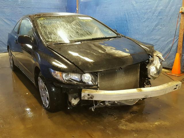 2HGFG12609H525745 - 2009 HONDA CIVIC LX BLACK photo 1