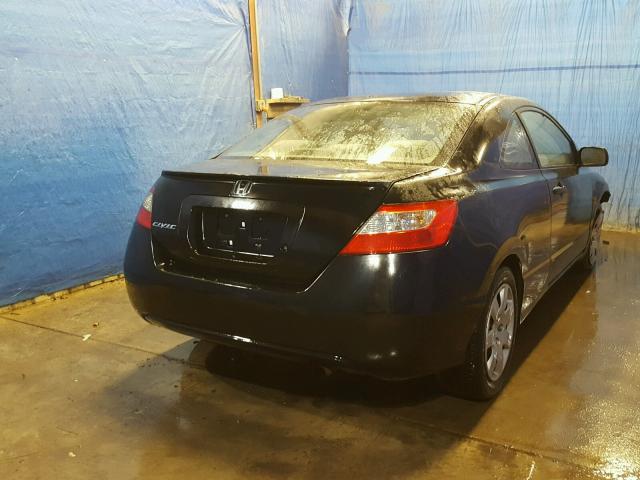 2HGFG12609H525745 - 2009 HONDA CIVIC LX BLACK photo 4