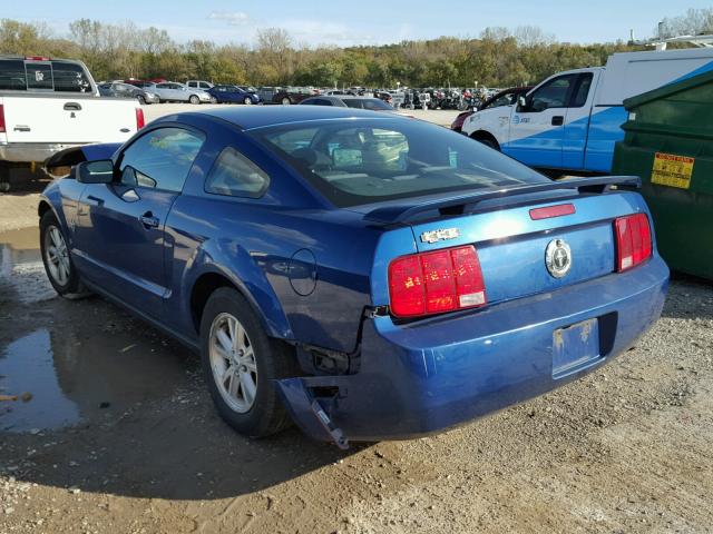 1ZVHT80N795133274 - 2009 FORD MUSTANG BLUE photo 3