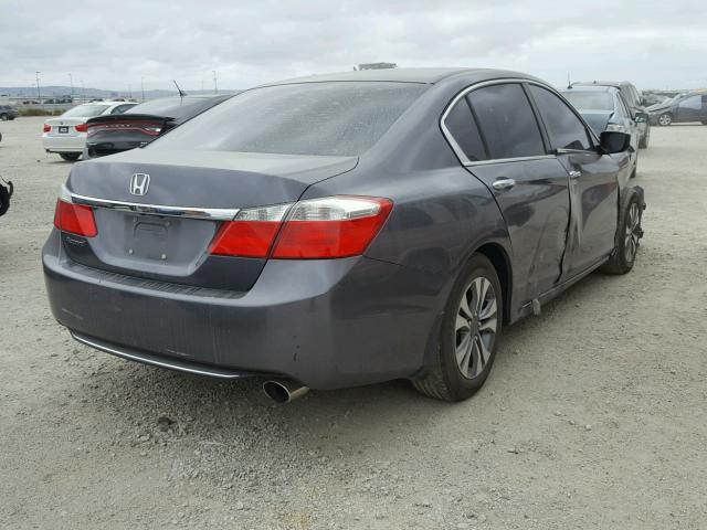 1HGCR2F31DA178873 - 2013 HONDA ACCORD LX GRAY photo 4