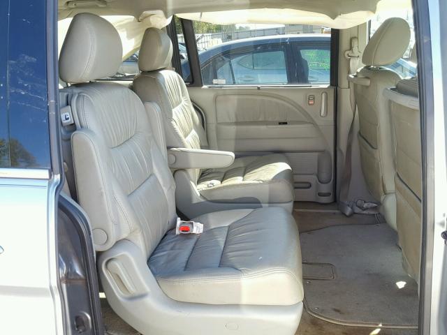 5FNRL38799B046071 - 2009 HONDA ODYSSEY EX GRAY photo 6