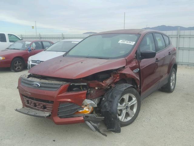 1FMCU0F70FUB73312 - 2015 FORD ESCAPE S RED photo 2