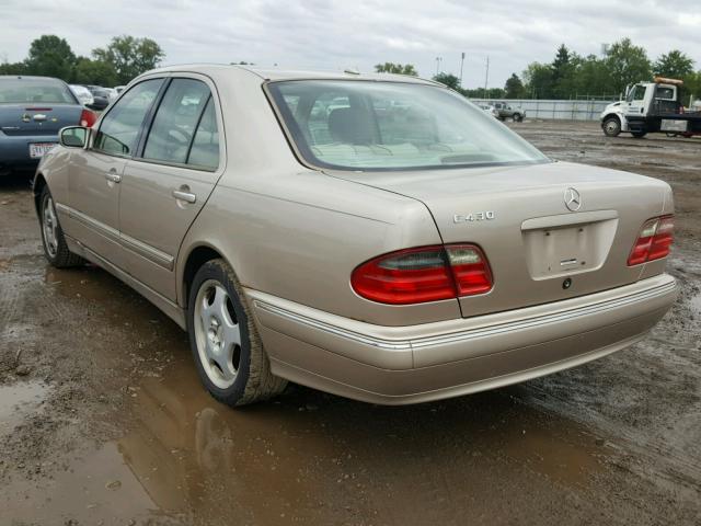 WDBJF70J51X059816 - 2001 MERCEDES-BENZ E 430 TAN photo 3