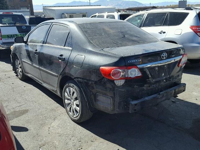 5YFBU4EE2DP076341 - 2013 TOYOTA COROLLA BA BLACK photo 3