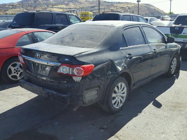 5YFBU4EE2DP076341 - 2013 TOYOTA COROLLA BA BLACK photo 4